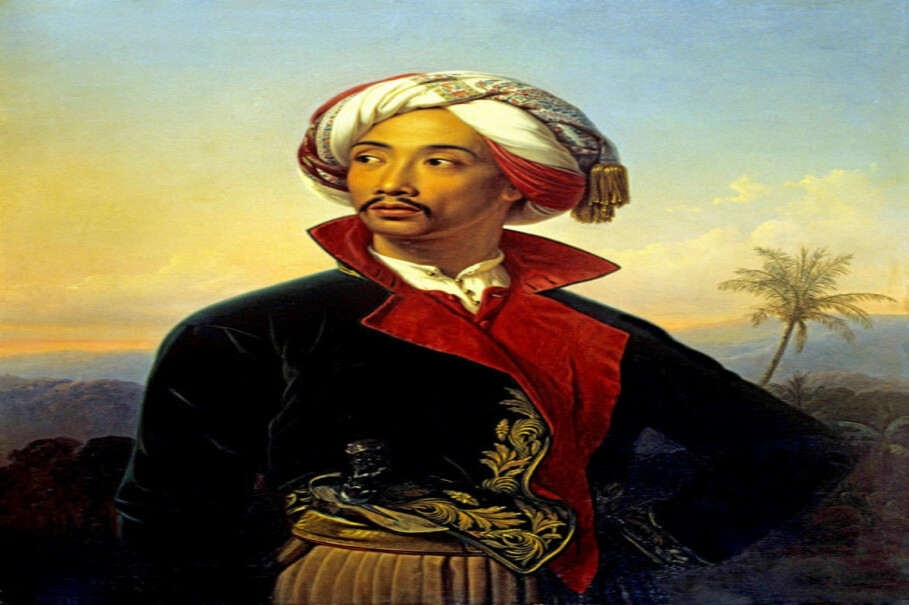 Karl Johann Bähr's 'Portrait of Raden Saleh.' (Photo courtesy of Goethe-Institut)
