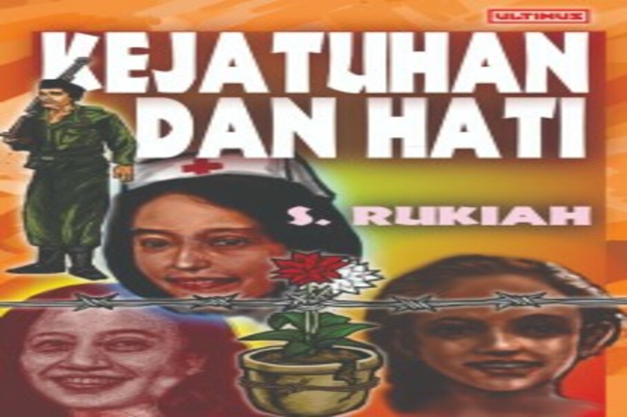 'Kejatuhan dan Hati' (The Fall and the Heart), a novel by S. Rukiah Kertapati, cover design by Yayat Yatmaka. (Photo courtesy of Ultimus)