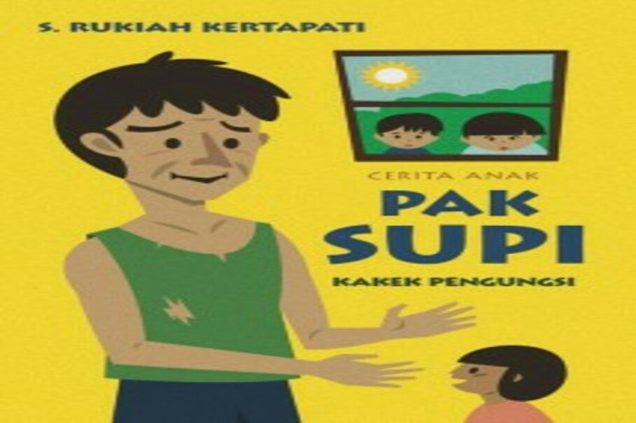 'Pak Supi: Kakek Pengungsi' (Mr. Supi: the Refugee Grandpa), a children's book by S. Rukiah Kertapati, cover design by Leopold Adi Surya. (Photo courtesy of Ultimus)