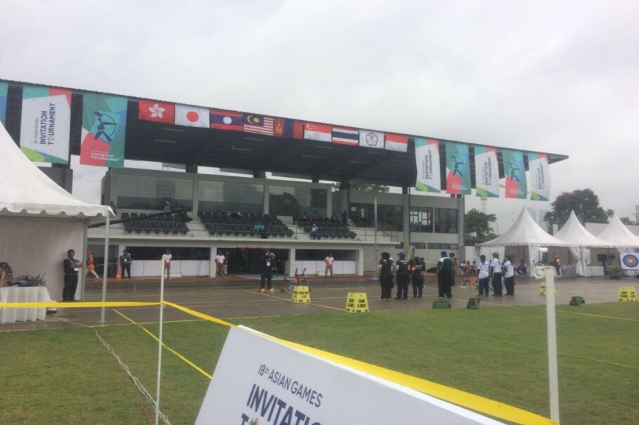The archery field at Gelora Bung Karno Sports Complex. (Photo courtesy of Inasgoc)