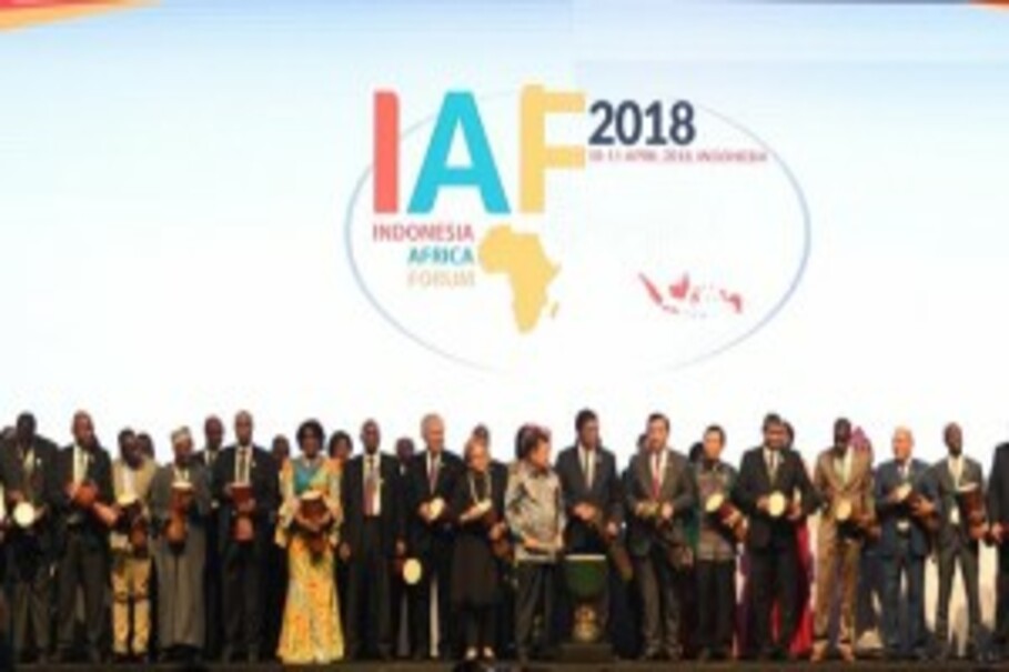 The opening of Indonesia-Africa Forum, or IAF, 2018 in Bali, on April 10. (Photo courtesy of IAF website)