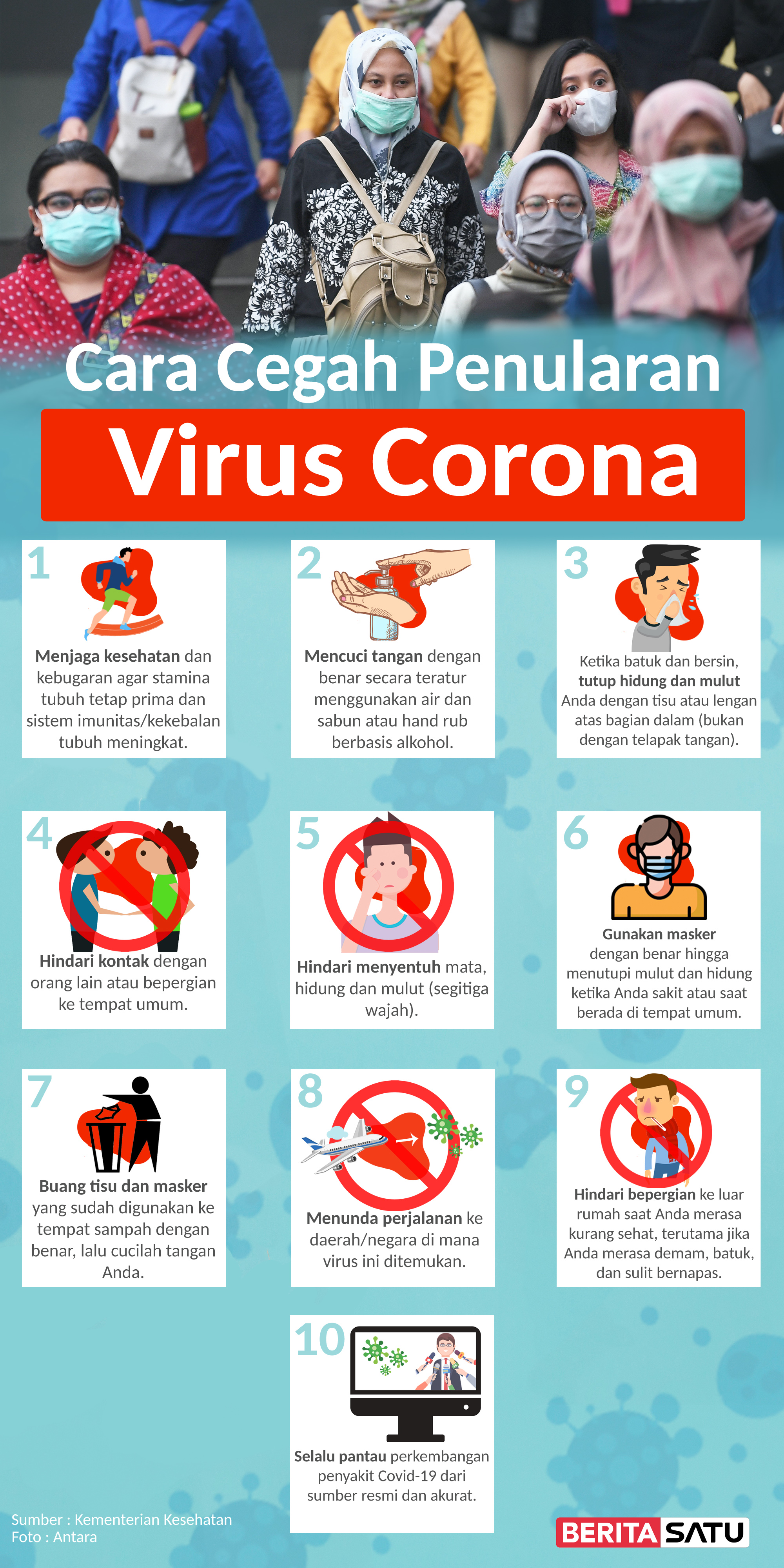 Cara Mencegah Penularan Virus Corona BeritaSatu com