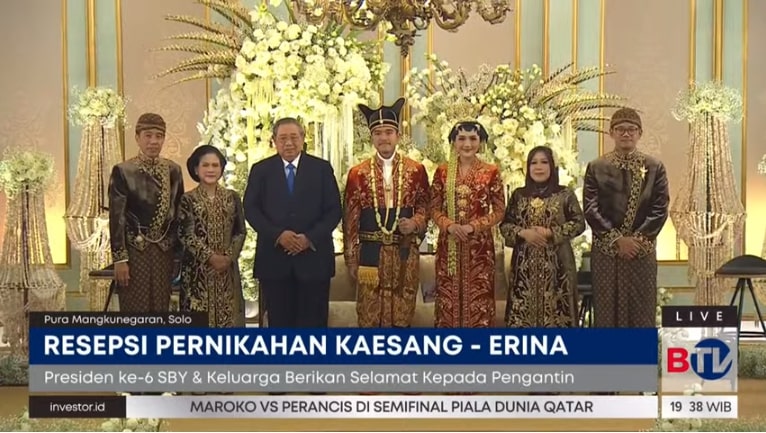 Hadiri Resepsi Pernikahan Kaesang-Erina, Megawati dan SBY Tak Sempat Bertemu