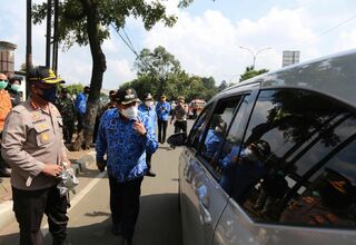 Hari Pertama Penerapan PSBB di Kota Tangerang, Banten