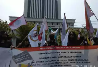 Ratusan Mahasiswa Toraja Minta MA Kabulkan PK Kasus Tanah Adat di Rantepao