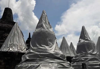 TWC Simulasi Pembukaan Candi Borobudur dengan Aplikasi PeduliLindungi