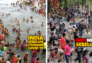 Jadi Trending Topic, Warganet Khawatir Kerumunan di Pantai Ancol Menyerupai Sungai Gangga India