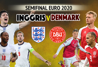 Semifinal Euro 2020, Ini Susunan Pemain Timnas Inggris vs Denmark