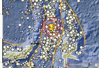 Gempa Magnitudo 5,4 Terjadi di Barat Laut Enggano