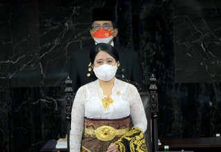 Busana Puan Maharani di Sidang Paripurna DPR Bentuk Apresiasi terhadap Provinsi Bali