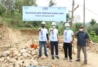 PJB Manfaatkan Limbah Padat Batubara untuk Bangun Rumah Layak Huni di Pacitan