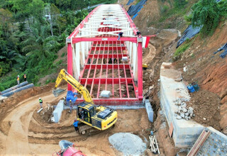 Pembangunan Jembatan Palopo Masuki Tahap Akhir Konstruksi