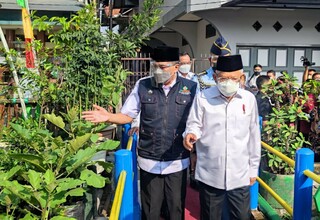 Wapres Apresiasi Kawasan Agrowisata  Urban Farming  di Bandung
