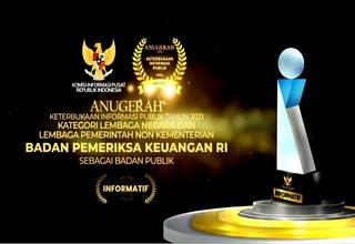 BPK Raih Klasifikasi Tertinggi dalam Anugerah Keterbukaan Informasi Publik 2021