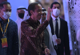 Jokowi Kunjungi Paviliun Indonesia dan UEA di Expo 2020 Dubai