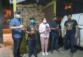 Ribuan Botol Oli Palsu Disita dari Gudang di Tangerang