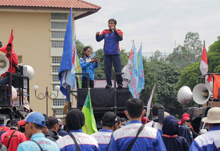 Aliansi Buruh Banten Bersatu Minta Menaker Cabut Permenaker JHT