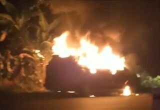 Mobil Terbakar Usai Mengisi BBM di SPBU Kotawaringin Timur