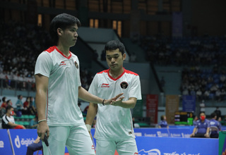 Semifinal Singapore Open, Ganda Putra Hadirkan Perang Saudara