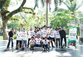 Teman Sandi Gelar Lomba Skateboard dan Futsal di Palembang