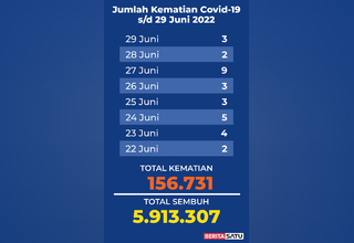 Data Kematian Covid-19 di Indonesia sampai 29 Juni 2022