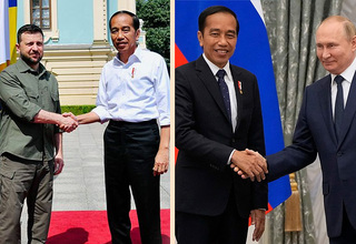 Beda Gaya Berpakaian Jokowi Saat Bertemu Putin dan Zelensky