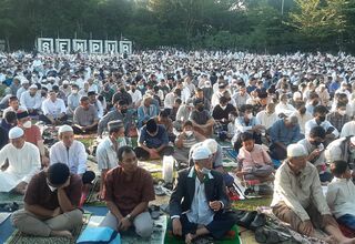 Ribuan Umat Muhammadiyah Bogor Salat Iduladha di Sempur
