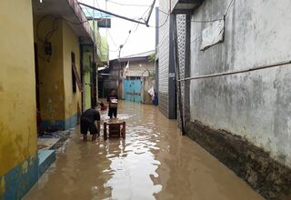 Banjir Terjadi di 11 Titik di ‎Kota Bekasi
