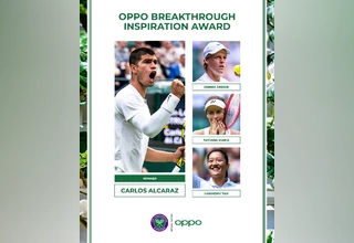 OPPO Persembahkan Breakthrough Inspirational Award Wimbledon