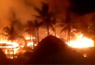 Hotel Jambuluwuk Oceano di Gili Trawangan Ludes Terbakar