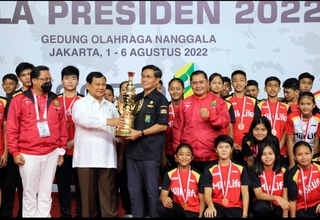Kontingen Jateng Juara Umum Bulutangkis Piala Presiden 2022