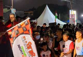 Ribuan Pemuda Medan Ikuti Lomba Banteng Ride and Night Run