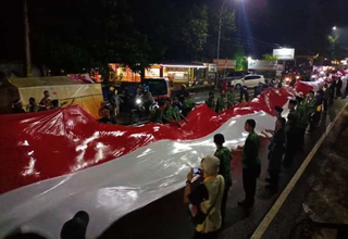 Sambut Kemerdekaan, Parade Merah Putih Digelar di Borobudur