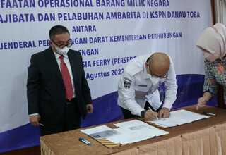 Ditjen Hubdat dan ASDP Teken KSPO untuk Pelabuhan Ajibata dan Ambarita