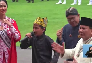 Lagu Farel Prayoga Membuat Ibu Iriana dan Para Menteri Berjoget di HUT ke-77 RI