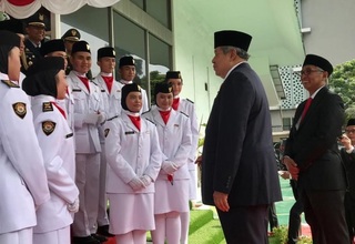 SBY Ikut Upacara HUT ke-77 Kemerdekaan RI di KBRI Kuala Lumpur