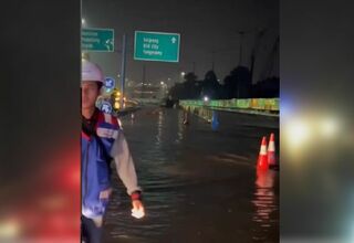 Tol BSD Terendam Banjir, Jalan Menuju Bandara Soetta Ditutup