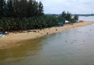 Nikmatnya Santai <em>Bareng </em>Keluarga di Pantai Cemara Balikpapan