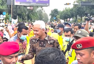 Curi Perhatian di Muktamar Muhammadiyah, Ganjar Diteriaki Presiden