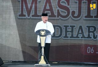 Menteri Basuki Resmikan Masjid Agung Dharmasraya Sumbar