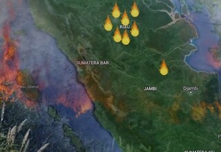 BMKG: 27 Titik Panas Terpantau Berada di Sumatera Utara