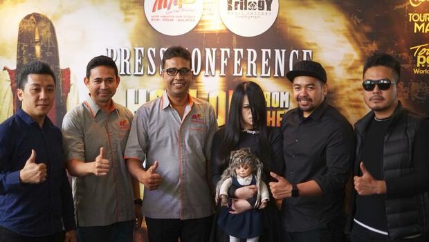 Ilusionis The Sacred Riana (keempat dari kiri) akan mengisi perayaan Halloween yang akan diselenggarakan di Movie Animation Park Studio (MAPS), Ipoh, Negeri Perak, Malaysia pada 26-29 Oktober 2018 mendatang.
