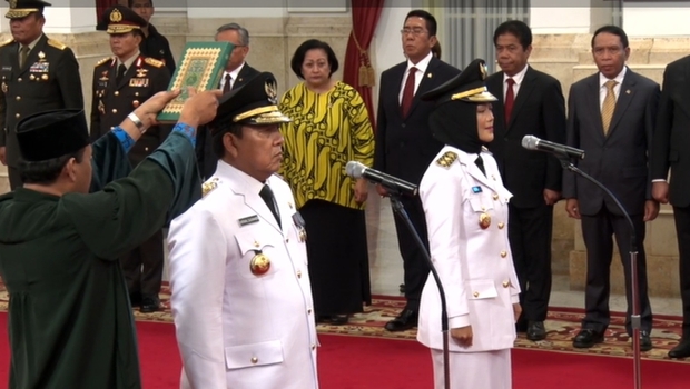 Dilantik Presiden, Arinal-Chusnunia Resmi Jabat Gubernur-Wakil Gubernur Lampung