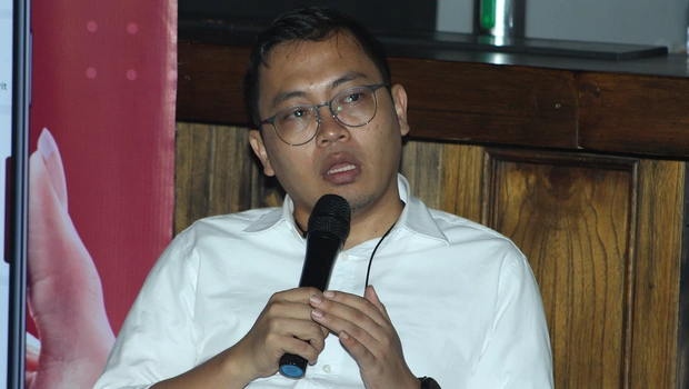 Pendiri Bukalapak Achmad Zaky hadir dalam pertemuan dengan para pemimpin redaksi media, Jakarta, Senin 9 Desember 2019. Bukalapak memilih CEO yang efektif mulai bekerja pada 6 Januari 2020 yakni Rachmat Kaimuddin dan memberikan keterangan tentang kinerja Bukalapak.