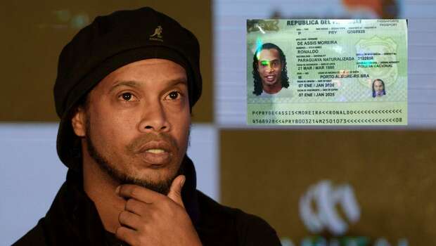 Ronaldinho dan paspor palsu yang dimilikinya.