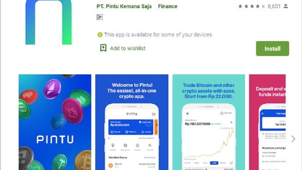 PINTU Aplikasi Crypto Pertama Di Indonesia  