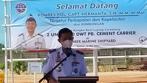 Direktur Perkapalan dan Kepalautan Ditjen Perhubungan Laut Kementerian Perhubungan (Kemhub) Capt Hermanta.
