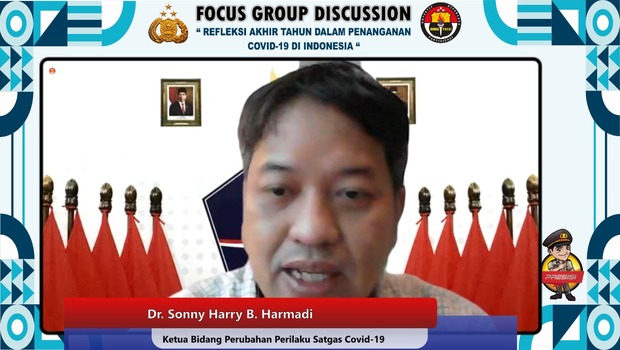 Ketua Bidang Perubahan  Perilaku Satgas Covid-19, Sonny Harry B Harmadi.