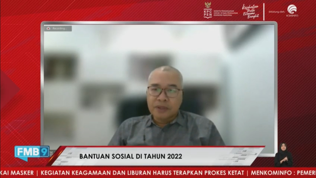 Direktur Riset Center of Reform on Economics (Core) Indonesia Piter Abdullah dalam acara diskusi 