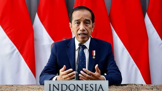 Presiden Joko Widodo (Jokowi) menyampaikan pidato secara virtual pada Global Covid-19 Summit yang digelar di Washington DC, Amerika Serikat, Kamis, 12 Mei 2022. 